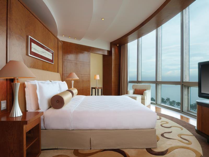 Large suite room at the Hyatt Regency Hotel Manila