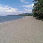 The beach at the front of Jayakarta Lombok Hotel
