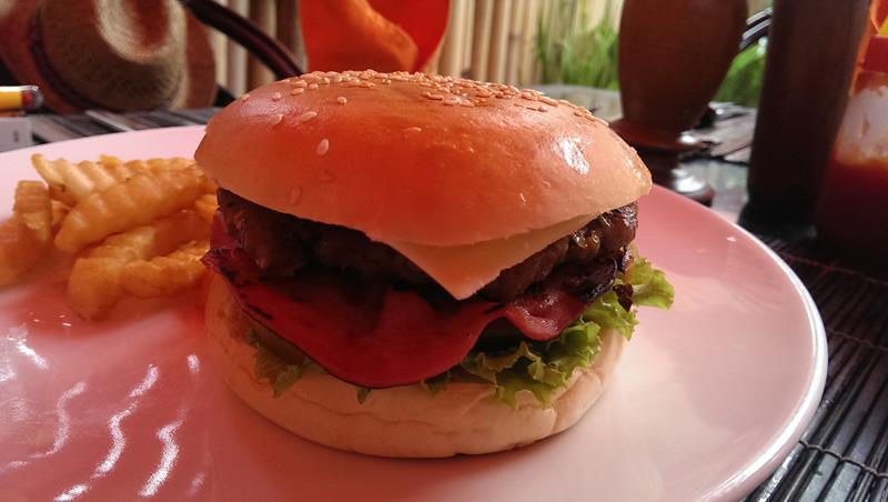 The best burger in Senggigi Lombok