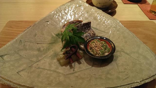 Grilled fish at Kaiseki Yoshiyuki Japanese Restaurant