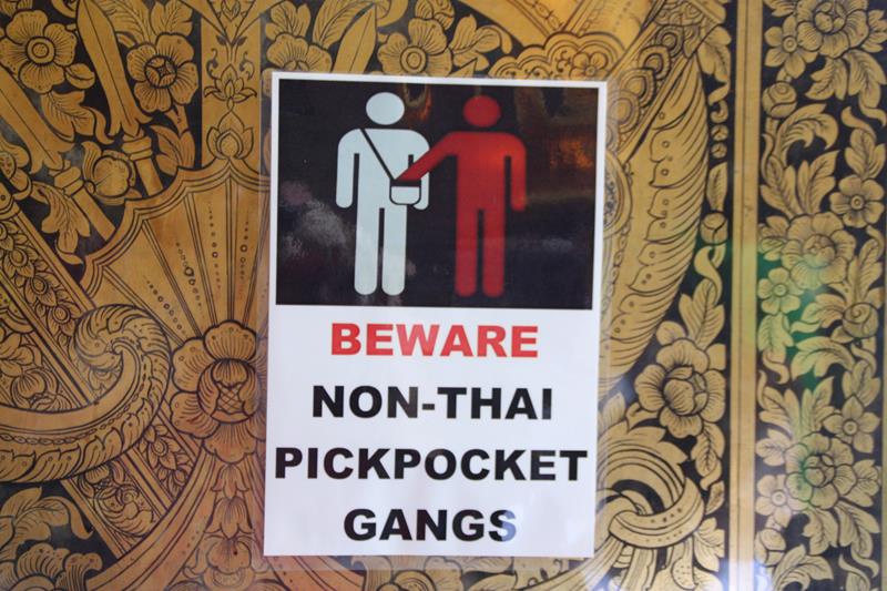 Beware Non-Thai Pickpocket Gangs