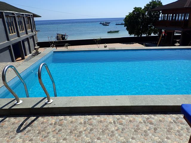 Swimming pool at Bastianos Dive Resort Bunaken