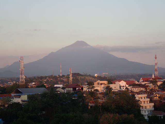 View to Mount Lokon Manado