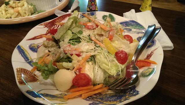 Salad at Saci Perere Brazilian Restaurant Tokyo
