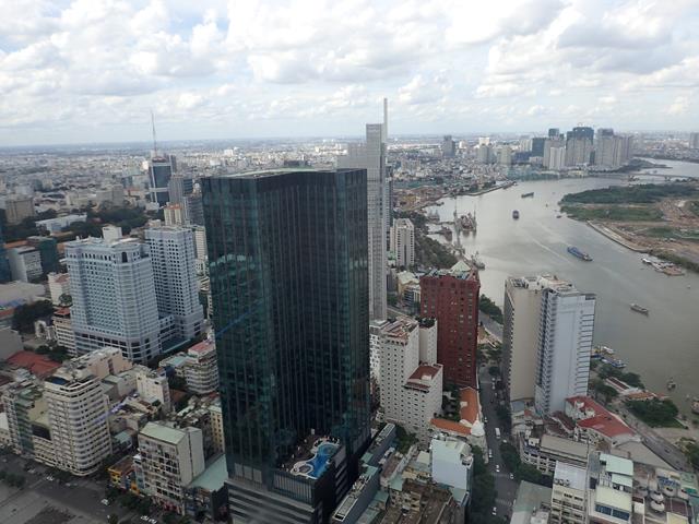 View over Ho Chi Minh City District 1