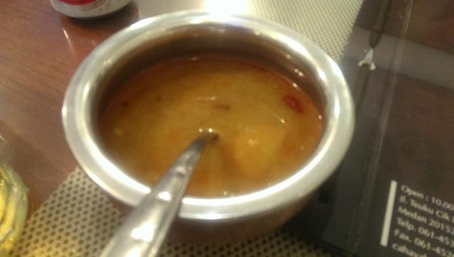 Curry at Cahaya Baru Indian Restaurant Medan