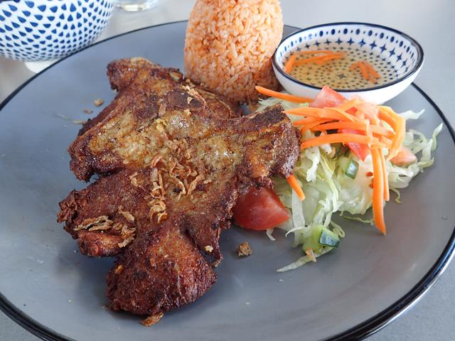 Pork Chop with Tomato rice at Pho Mo