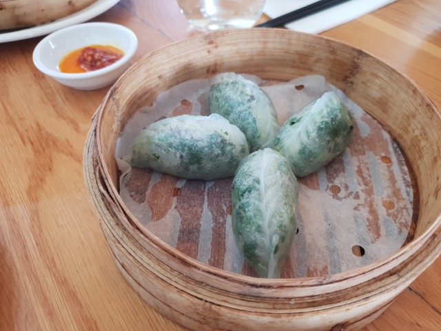 Steam dumplings at Lotus Restaurant