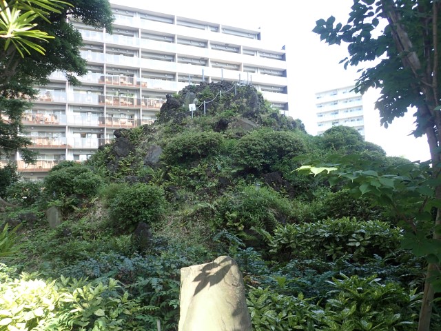 Mound at Naruko Tenjin Shrine Shinjuku