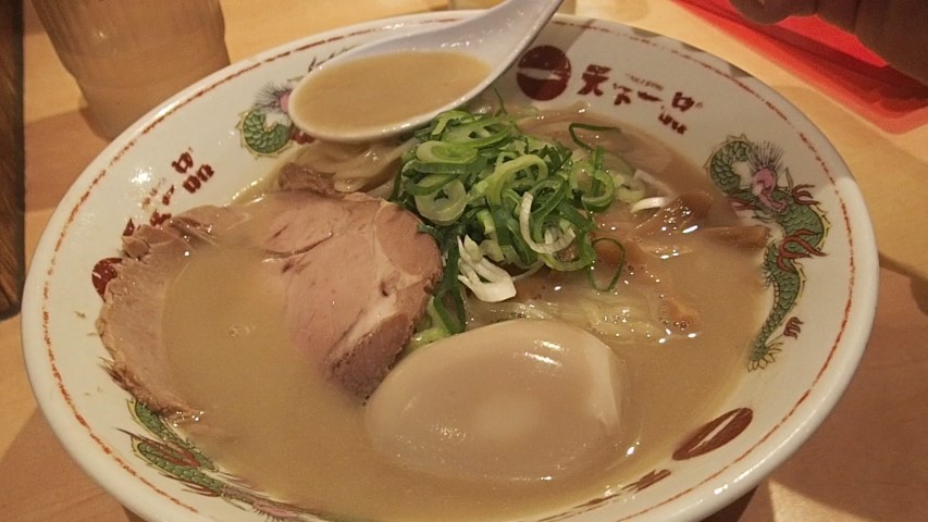 Ramen Noodle soup at Tenkaippin Tokyo