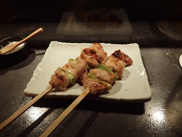 Chicken Yakitori at Iku
