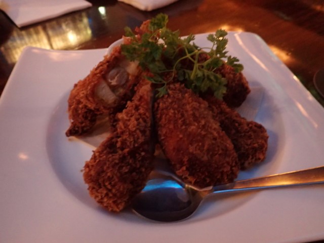 Fried Chicken at Den Aquaroom Restaurant Tokyo