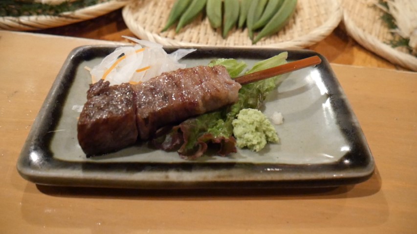 Beef Skewer at Roppongi Robotaya