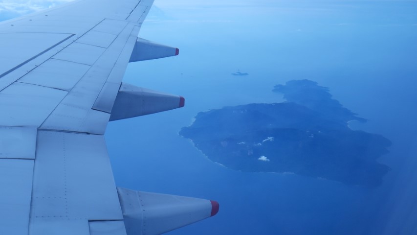 Flying over Tioman Island Malaysia
