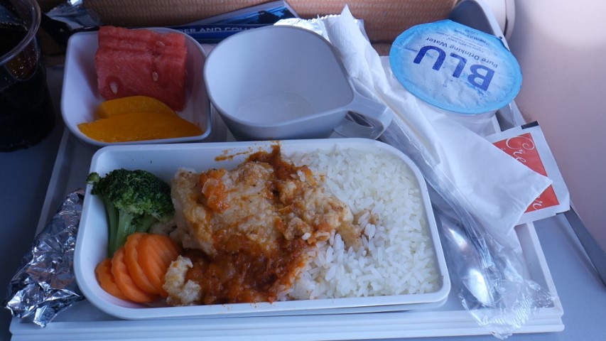 Food on SilkAir flight from Phnom Penh to Singapore
