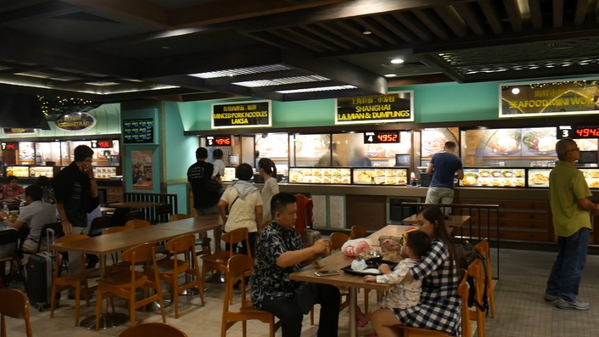 Loads of food at Singapore Changi Airport