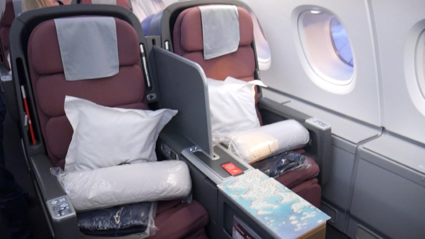 Skybeds on Qantas A380 Business Class