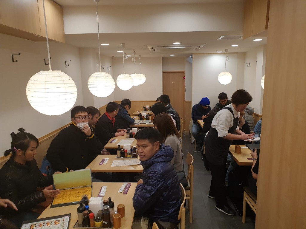 Inside the Tonkatsu Ginza Bairin Restaurant