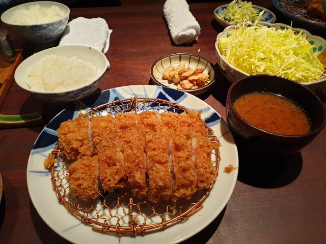 Tonkatsu set at Butagumi Restaurant Tokyo