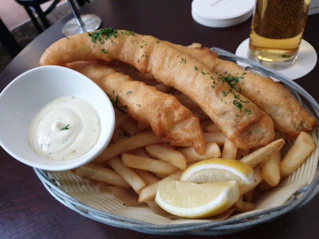 Fish and Chips at Dundee Arms Sydney