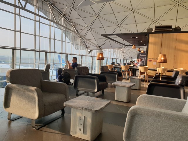 Qantas Lounge at Hong Kong Airport