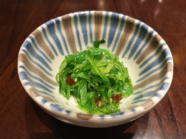 Seaweed appertizer at Sumire Japanese Restaurant