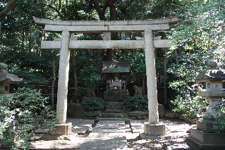 Daigo shrine in Happo-en Garden Tokyo
