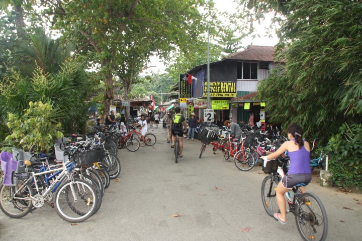 Cycling around Pulau Ubin Singapore
