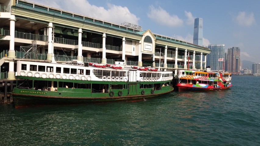 Ferry across to Tsim Sha Tsui Hong Kong