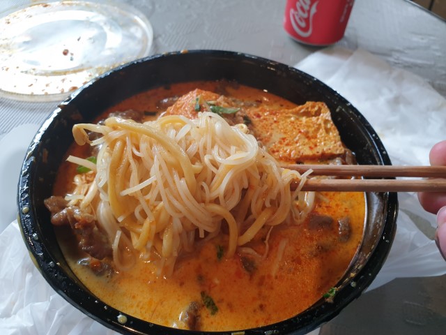 Laksa noodle soup from Ever Laksa Sydney CBD