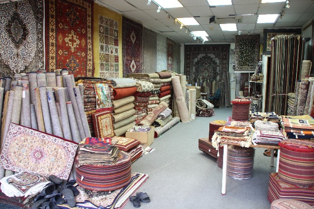 Arab Street Singapore carpet shop