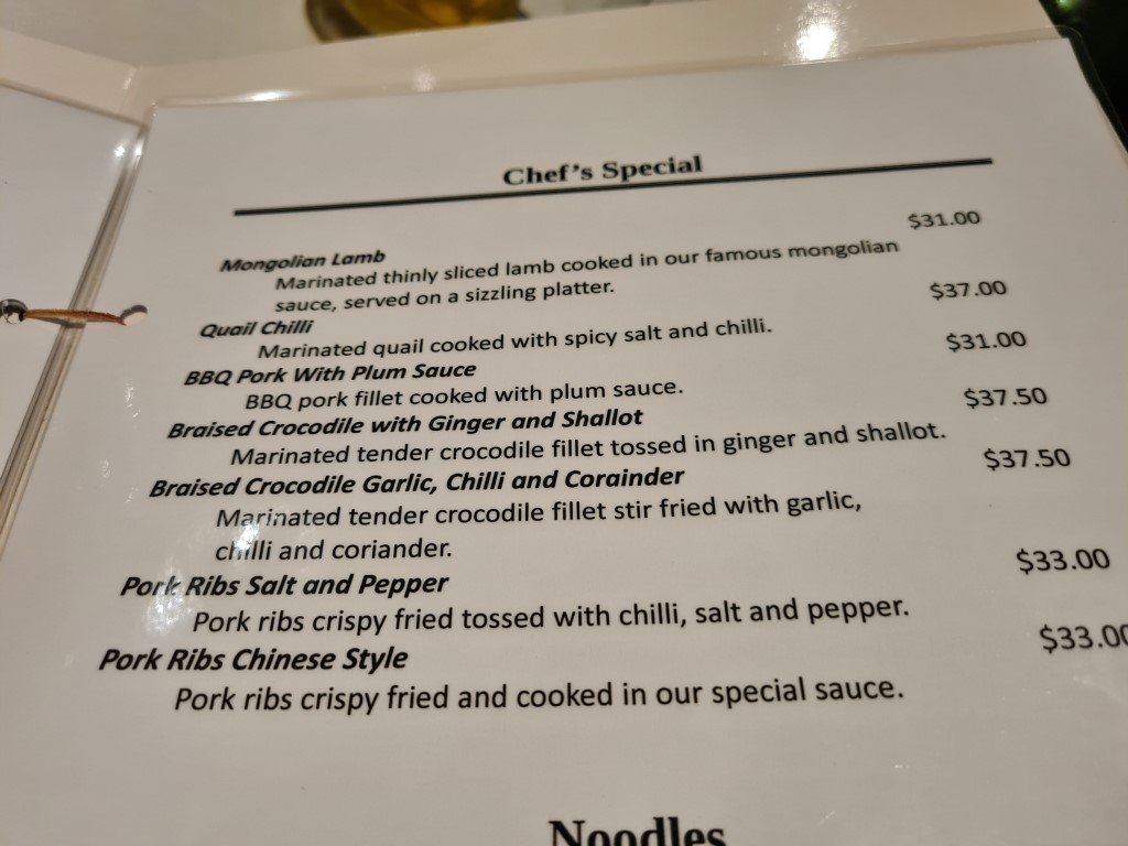 Chefs Specials at Dynasty Chinese Seafood Restaurant