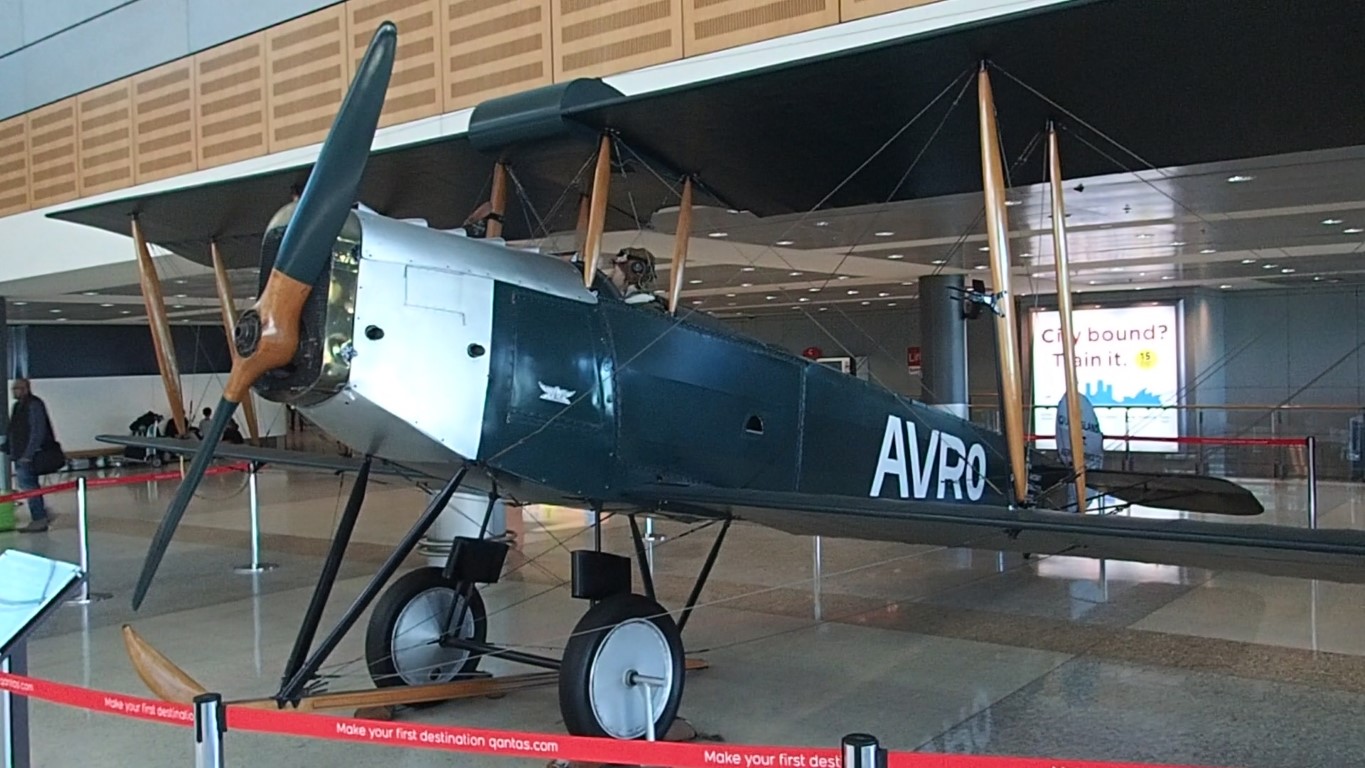 Replica Plane at Sydney Domestic Airport