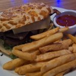 Steak Sandwich at Flinders Bar and Grill Cairns