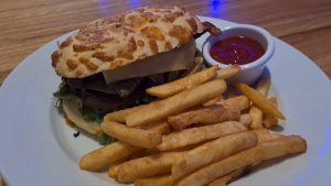 Steak Sandwich at Flinders Bar and Grill Cairns