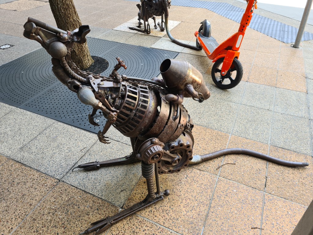 Kangaroo Sculpture George St Brisbane