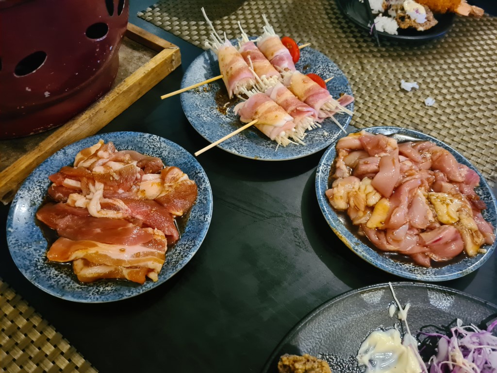 Selection of meat at Riki Japanese Yakiniku Restaurant Cairns