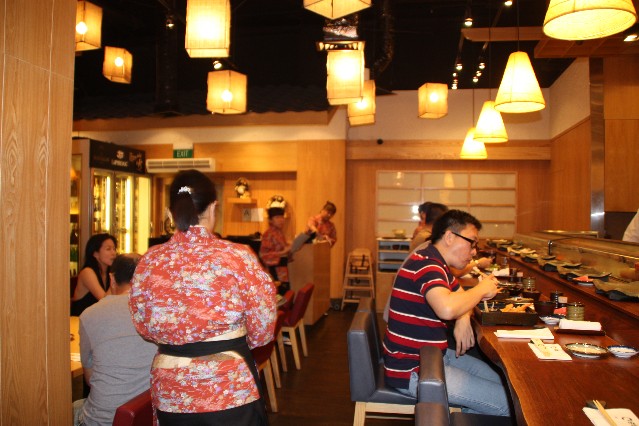 Inside Akashi Japanese Restaurant Singapore