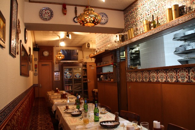 Inside Bosphoros Turkish Restaurant Shinjuku Tokyo