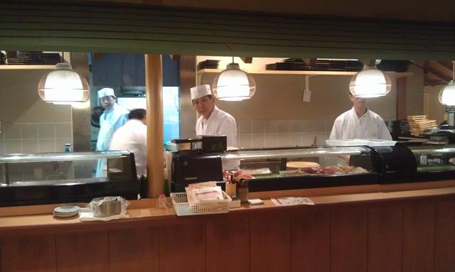 Sushi chefs at Hina Sushi Restaurant Tokyo