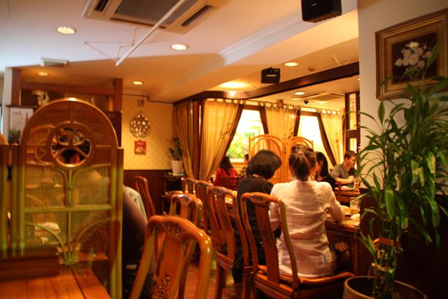 Inside Jasmine Thai Restaurant Roppongi Tokyo