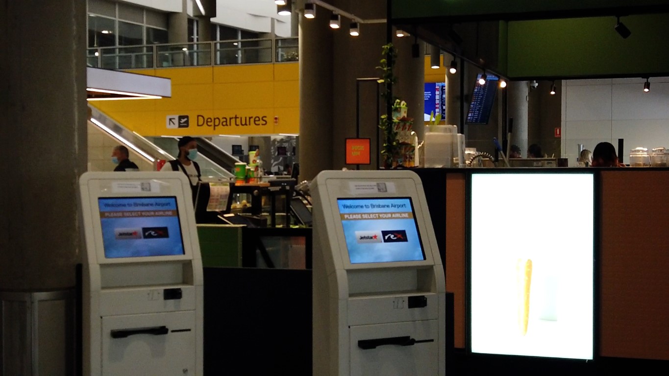 Electronic Check-in Kiosks at Brisbane Airport