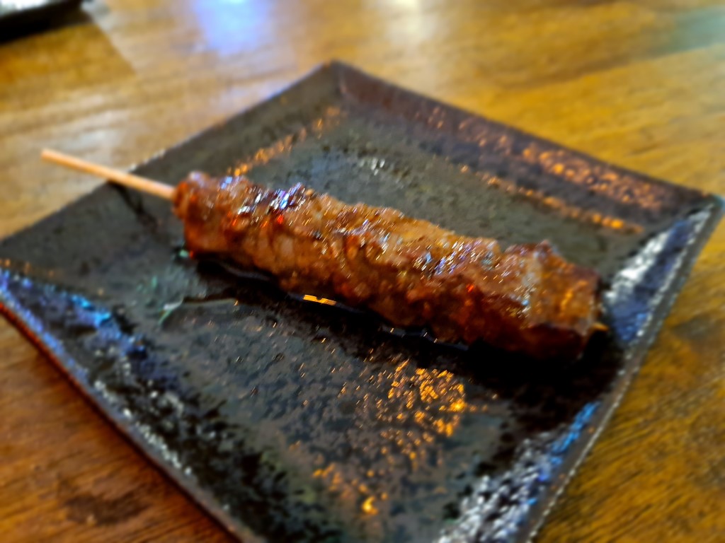 Beef skewer at Shinobi Japanese Yakitori Retaurant