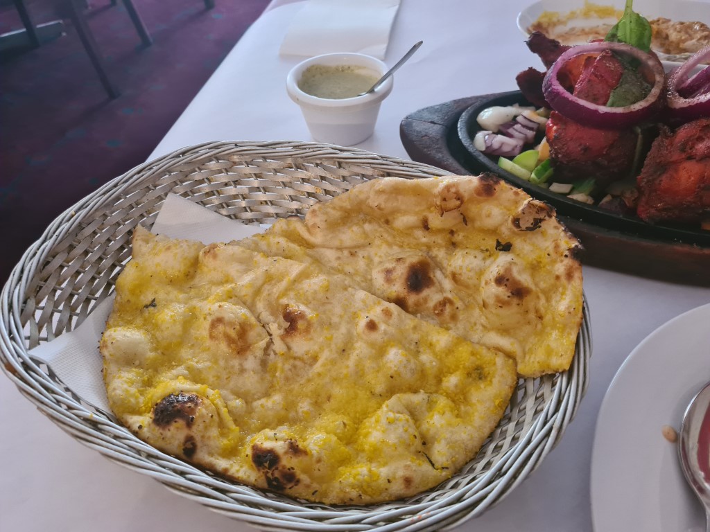 Garlic Naan at Neelam Indian Restaurant Parramatta