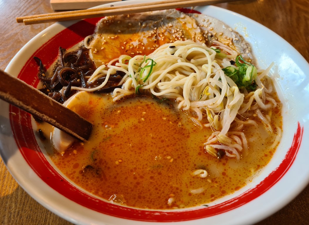 Tonkotsu brothel in the Ramen noodle soup