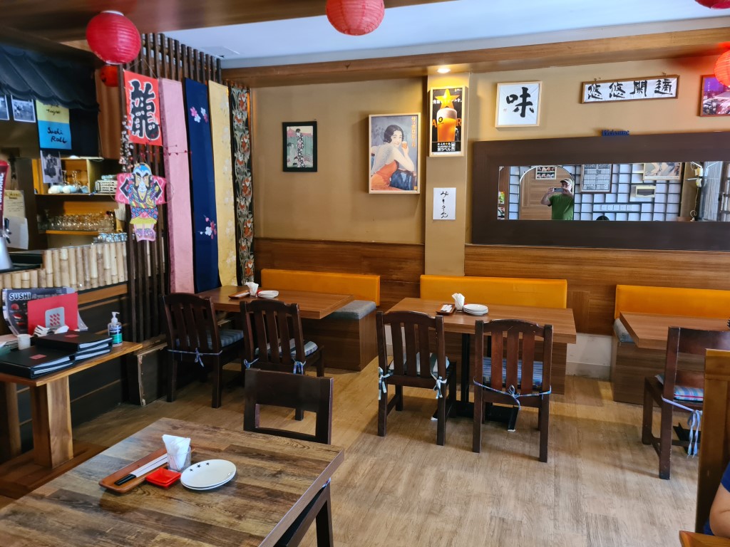 Indoor dining at Akari Japanese Restaurant in Sanur