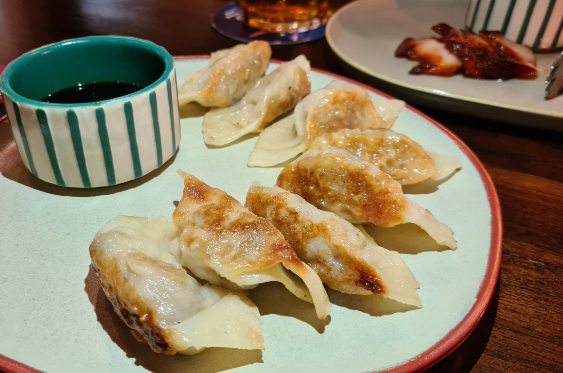 Pan fried dumplings at Naga Eight Chinese Restaurant Sanur