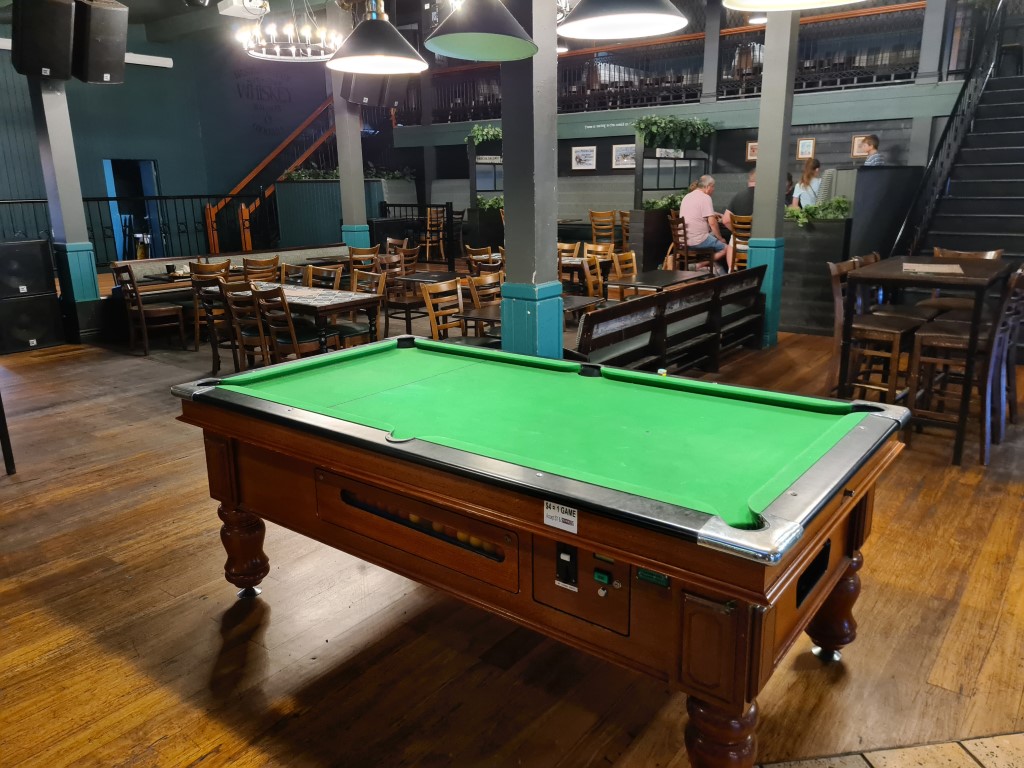 Pool table at Finn McCools Irish Pub at Surfers Paradise Gold Coast