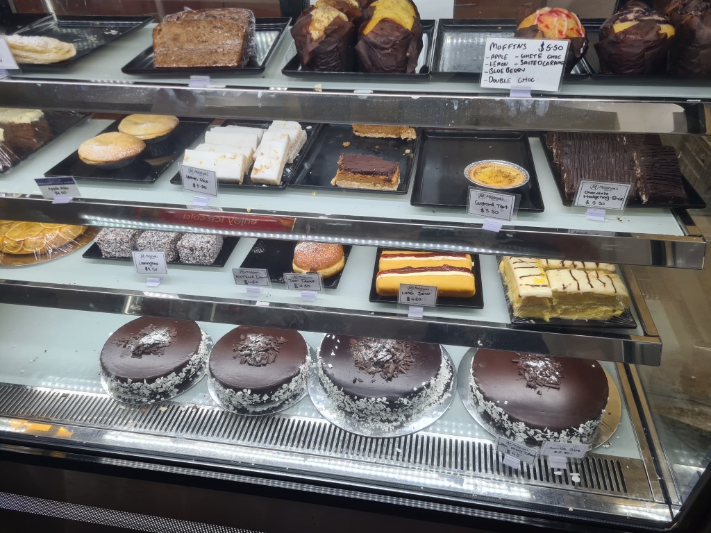 Cakes at Meldrum's Bakery Cairns
