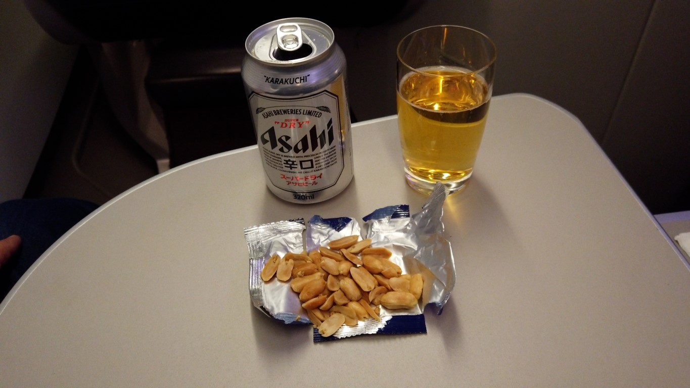 Drink service on Malaysian Airlines A330-300